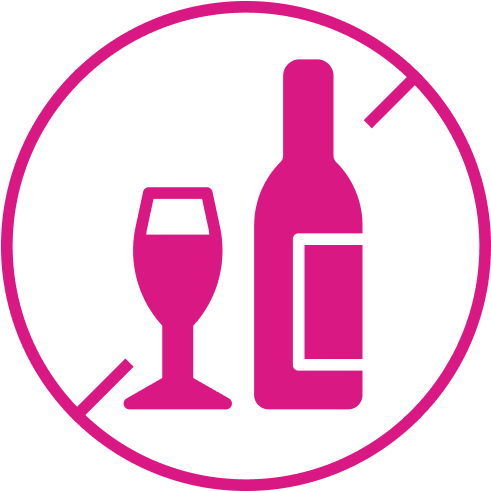 no alcohol