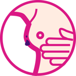 Infographics with a breast icon